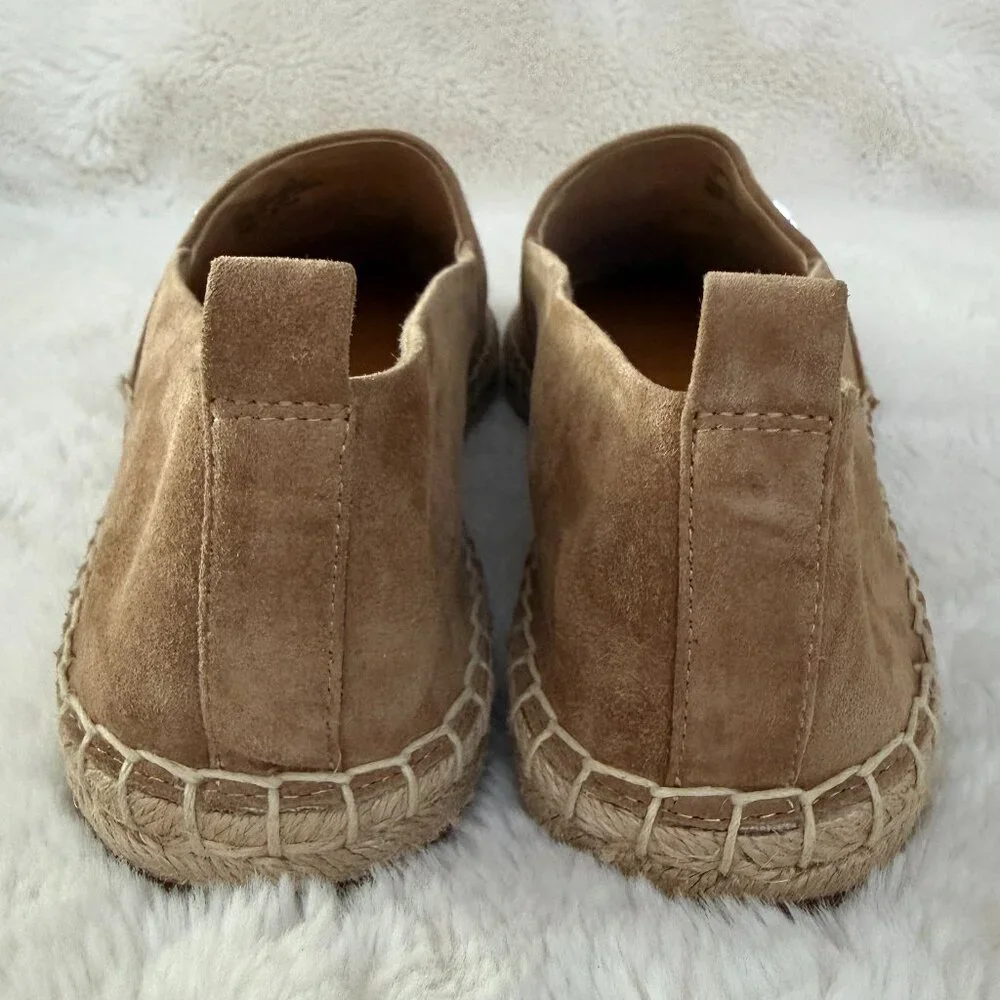 Lauren Ralph Lauren Cameryn III Chestnut Suede Espadrille size:7.5 - Picture 5 of 12